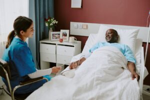 寝たきりとトレーニングの説明画像